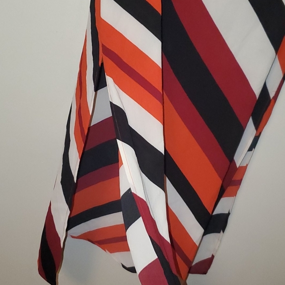 🐍 Vince Camuto Striped Sleeveless Midi Dress - Picture 4 of 7